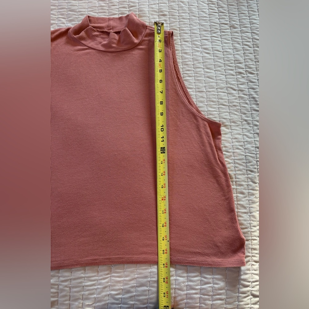 American Eagle Outfitters Mock Neck Tank Top - Coral - Picture 5 of 5